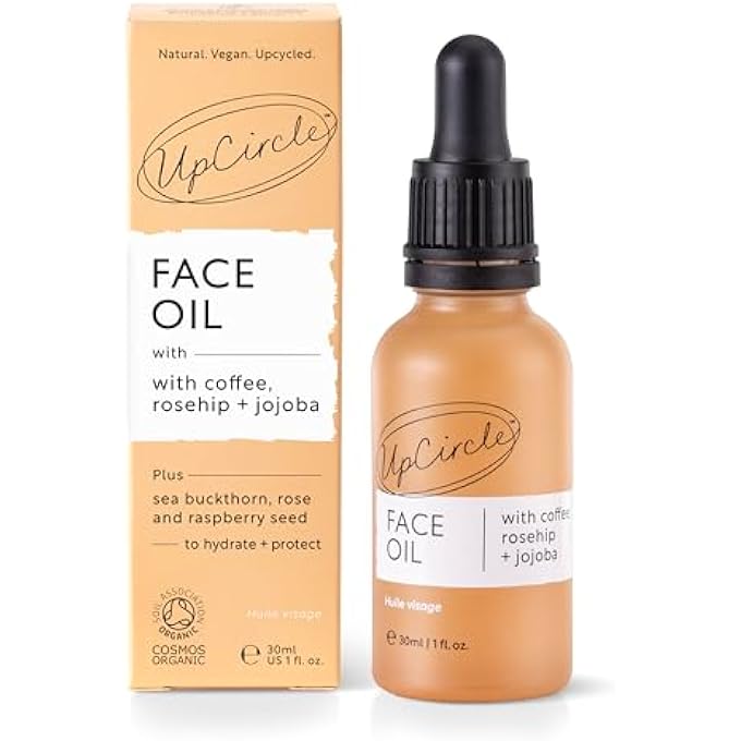 UpCircle ORGANIC FACE SERUM WITH COFFEE OIL 1OZ - VITAMIN C CLEAN NATURAL HYDRATING FACIAL OIL - VEGAN + CRUELTY-FREE - Image 2